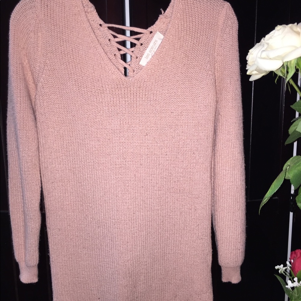 Light pink long sweater